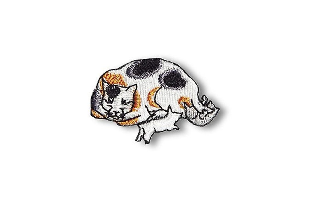 【京东都KYO-TO-TO】猫饲好五十三疋シリーズ_ 猫(白须贺)绣片 - 编织/刺绣/羊毛毡/裁缝 - 绣线 咖啡色