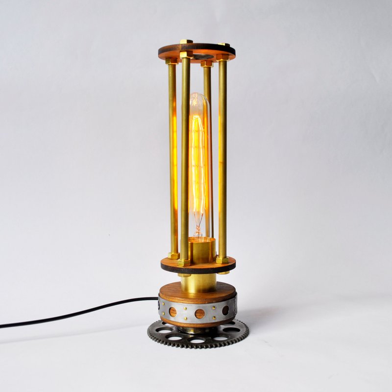 Cyclone Lamp (十孔齿轮底座版) - 灯具/灯饰 - 其他金属 金色