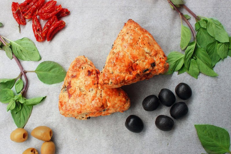 亮亮－蕃茄橄榄司康 - 蛋糕/甜点 - 新鲜食材 橘色