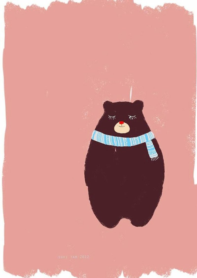 插画原作 - 粉红恋爱 - 墙贴/壁贴 - 纸 粉红色