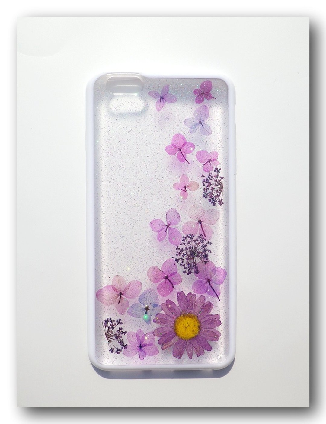 Anny's workshop手作押花手机保护壳，适用于iPhone 6S plus，紫色浪漫 Part 5 - 手机壳/手机套 - 其他材质 紫色