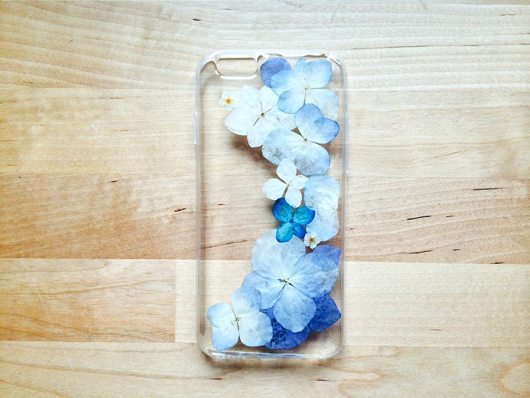 绣球花/紫阳花手机壳 iPhone case - 手机壳/手机套 - 其他材质 白色