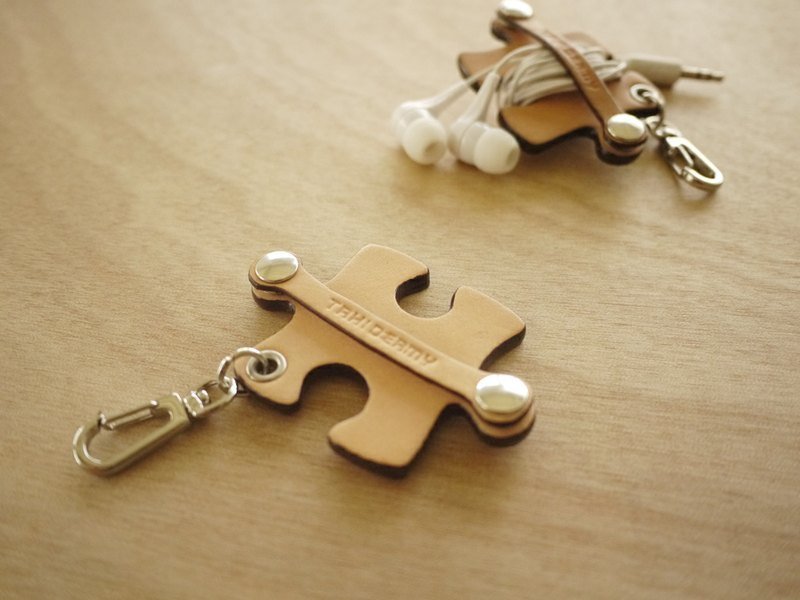 拼图卷线器-原色 - 卷线器/电线收纳 - 真皮 