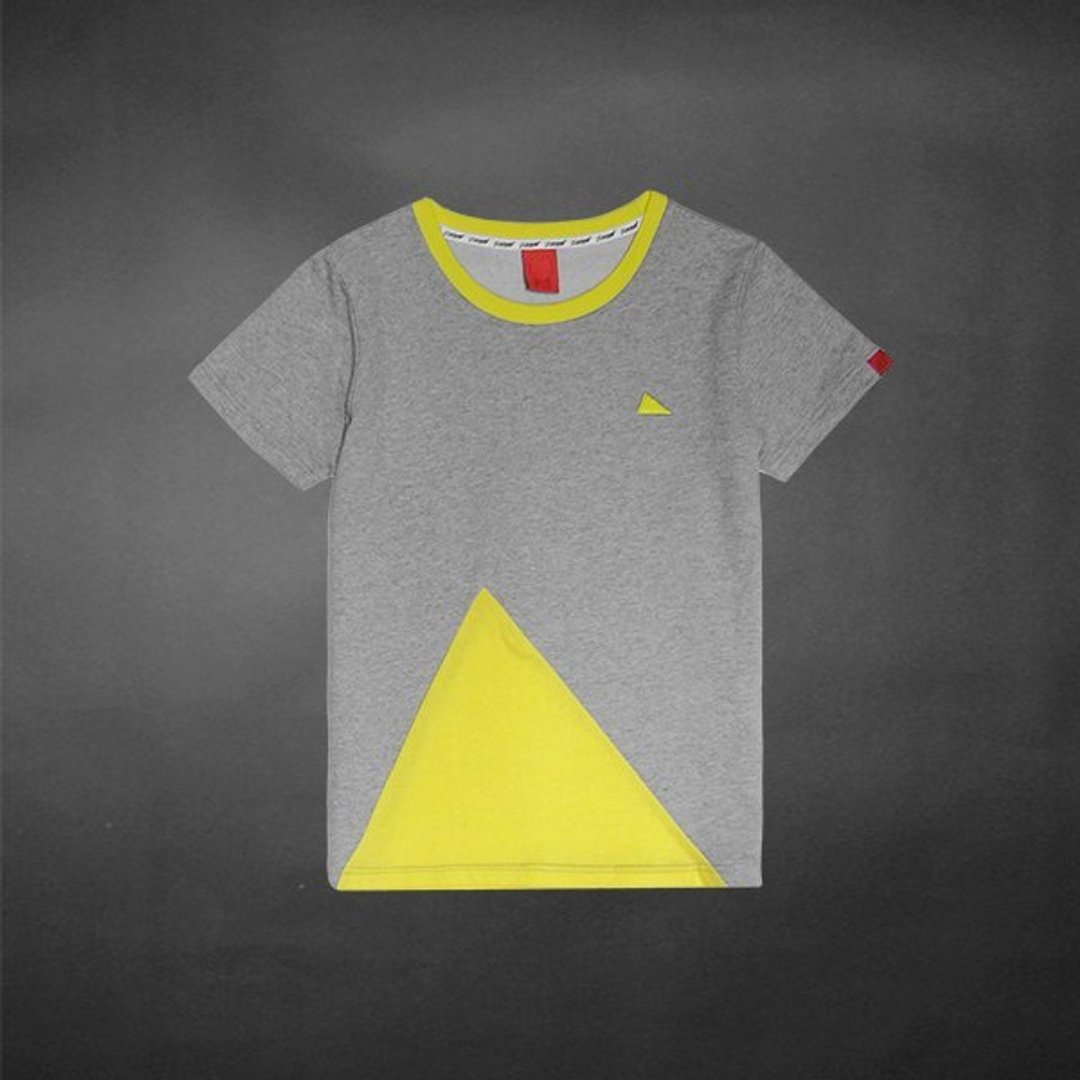 不规则三角形缤纷拼接Tee - 黄 - 女装 T 恤 - 其他材质 黄色