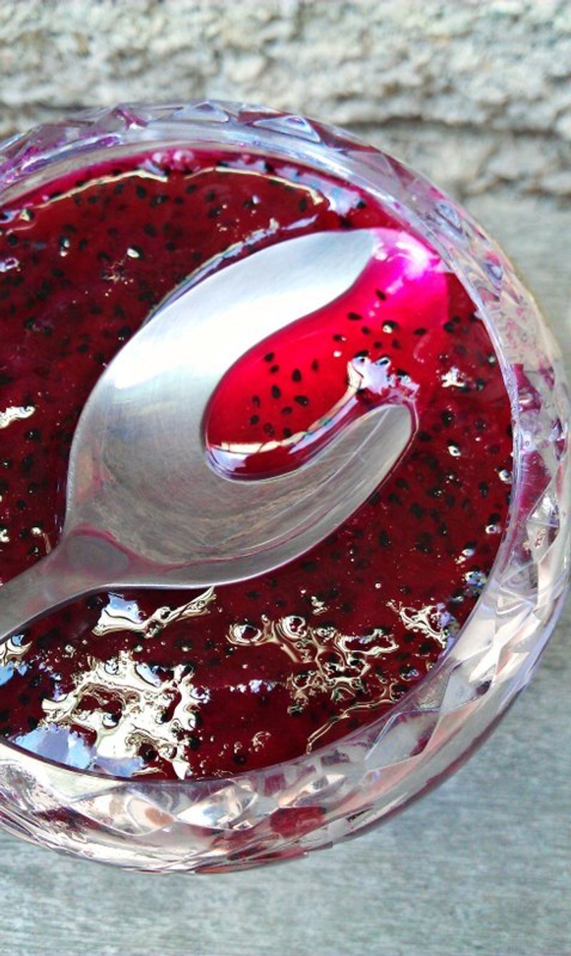 小幸福手工果酱/小红龙果薰衣草果凝【接单订制】/★,:*:·(￣▽￣)/·:*·°★*圣诞小甜心/果酱买2(大)送1(小)喔！ - 果酱/抹酱 - 新鲜食材 红色