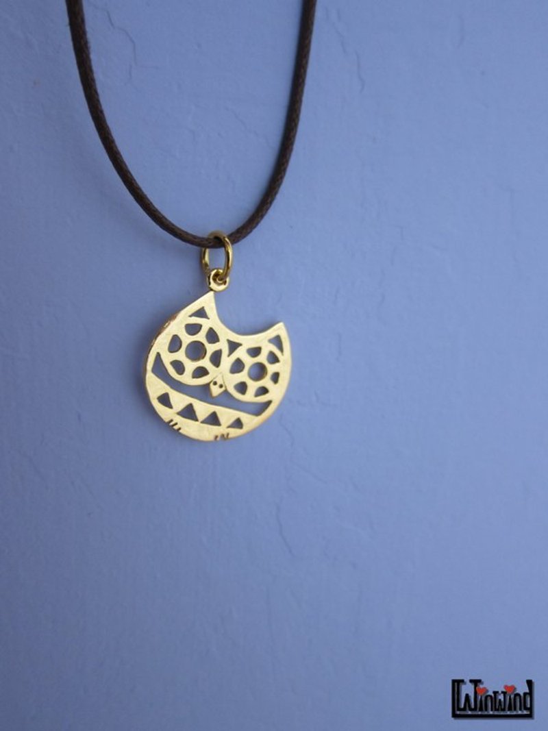 祈福角鸮(猫头鹰) 墬饰 - 项链 - 其他金属 