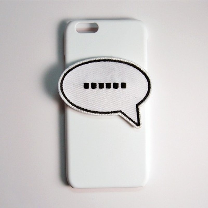 SO GEEK 手机壳设计品牌 THE SPEECH BUBBLE GEEK 无言以对款 (白) - 手机壳/手机套 - 塑料 白色