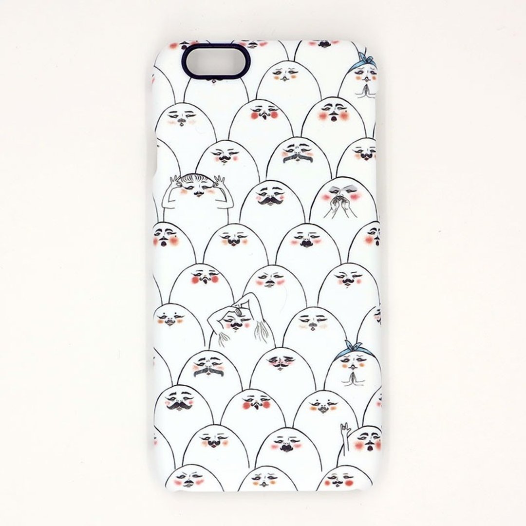 iphone手机壳-Mr.蛋定哥 - 手机壳/手机套 - 塑料 白色