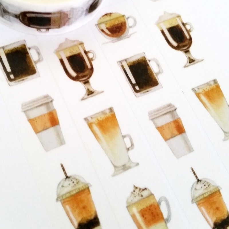 纸胶带 特调咖啡 - 纸胶带 - 纸 