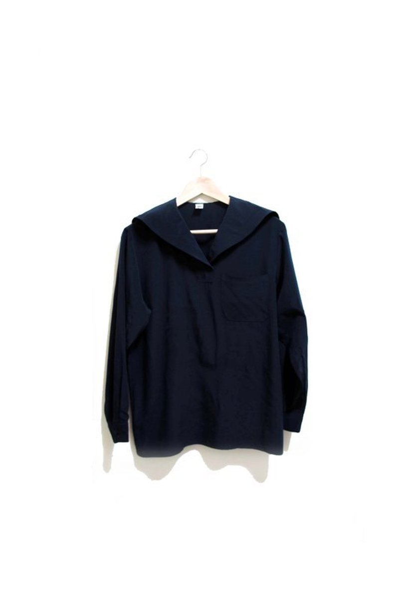 【Wahr】水手领长袖上衣 - 女装 T 恤 - 其他材质 