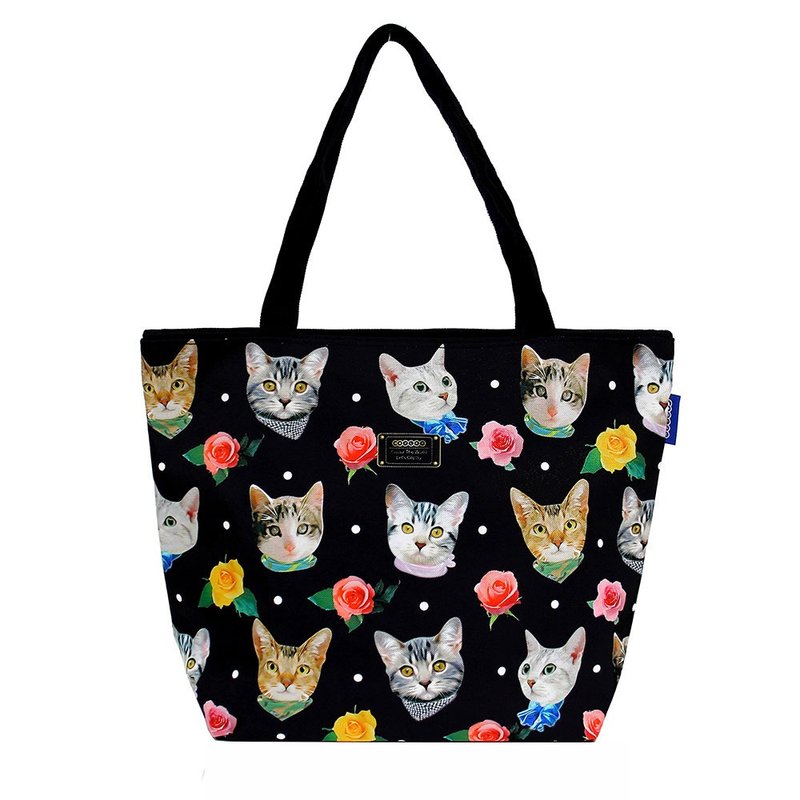 时尚猫儿们│托特包 │肩背包│手提包│帆布包│随身包 | 侧背包 | 防泼水两用包 | 妈妈包 - 侧背包/斜挎包 - 防水材质 黑色