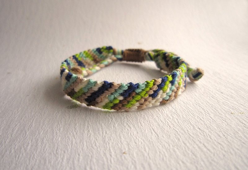 心情指数 幸运绳编织手环 (可选色) - 手链/手环 - 棉．麻 多色