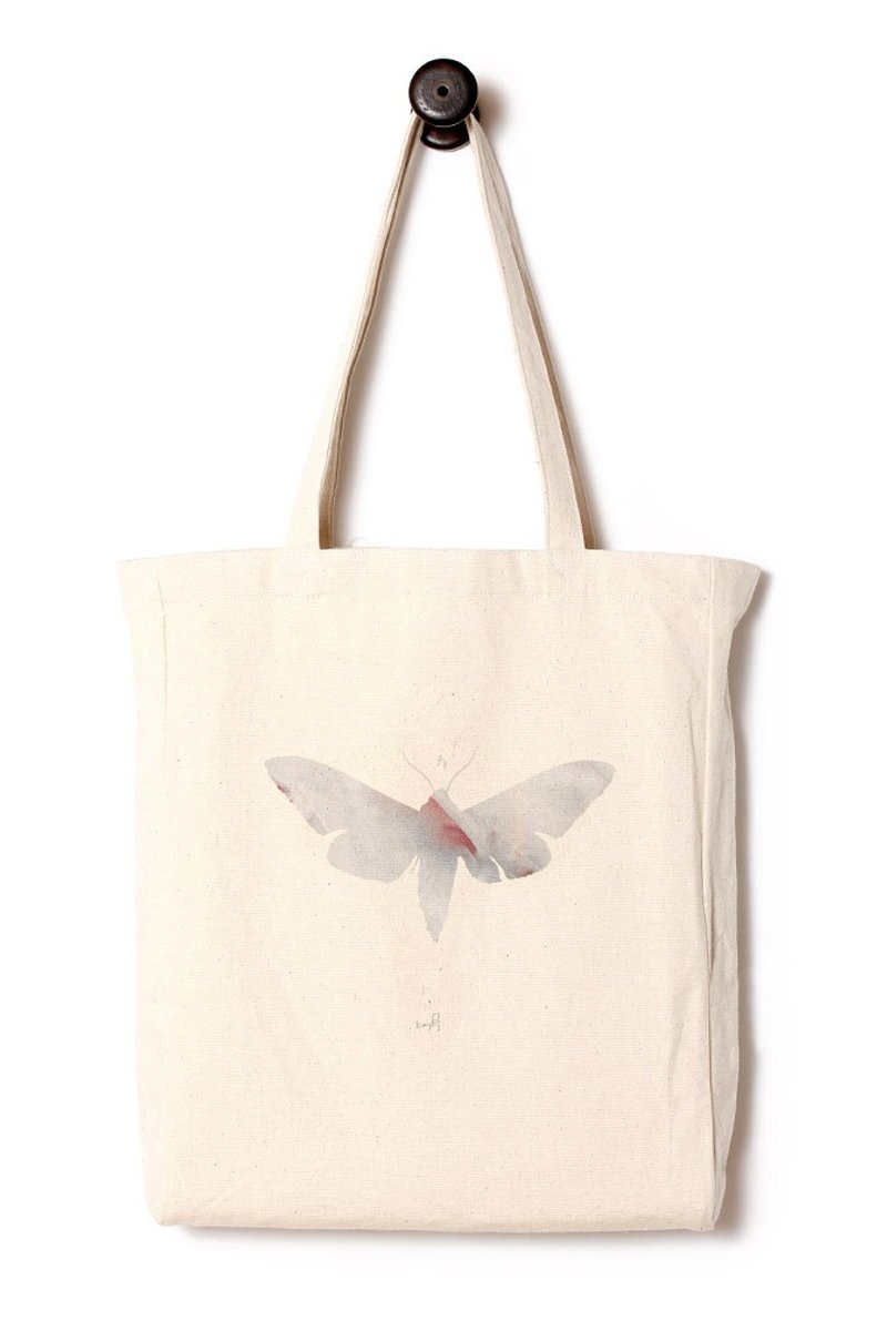 [1day1bagxSmoky no.7]。Smoky联名款。帆布包/日用袋/托特。 - 侧背包/斜挎包 - 棉．麻 白色