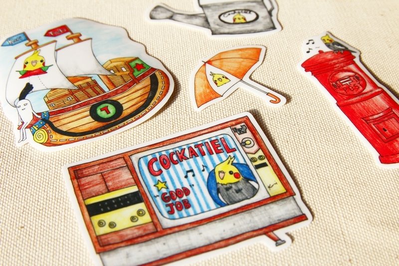 “好想要玄凤周边”手绘防水贴纸组～ #4 - 贴纸 - 纸 