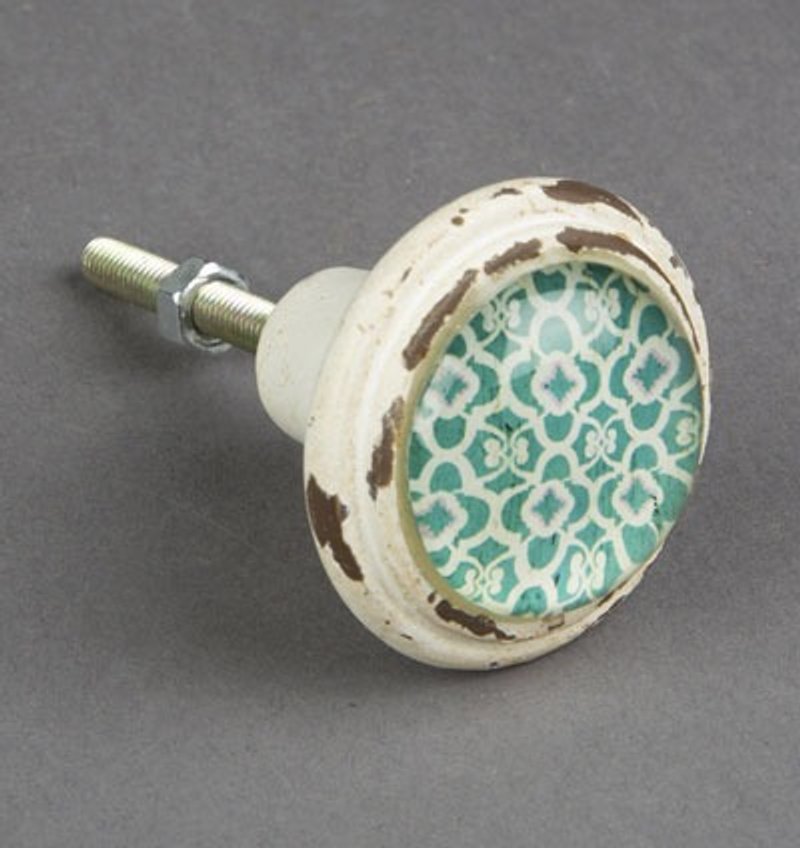 SUSS-英国 土耳其风格梦幻复古设计抽屉把手(绿色)＿适用柜子/抽屉/门把/把手--现货免运 - 其他 - 其他金属 绿色