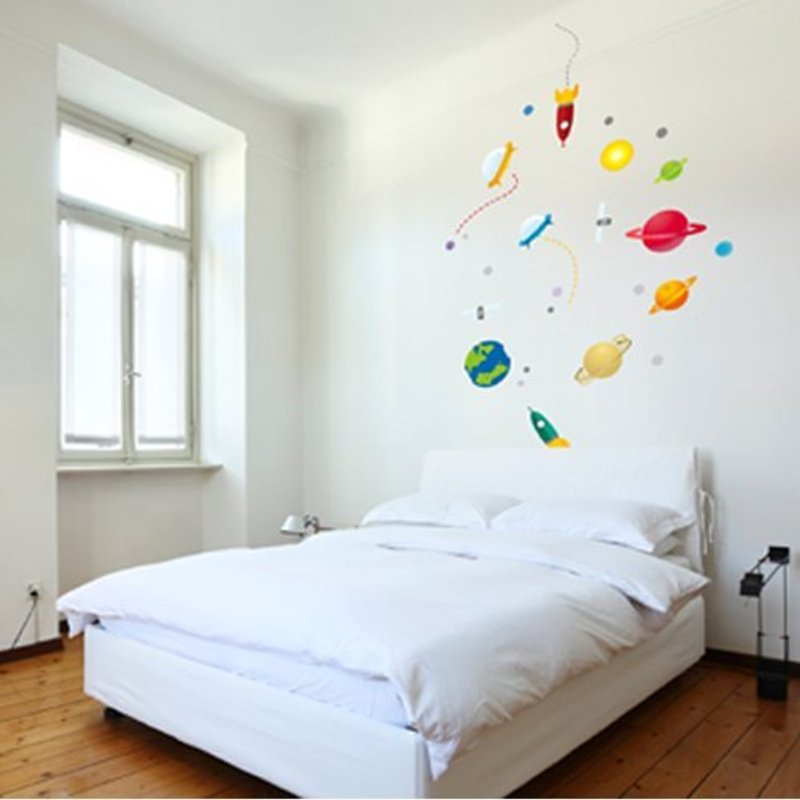 / 太空世界 Space / 彩色无痕壁贴 - 墙贴/壁贴 - 其他材质 多色