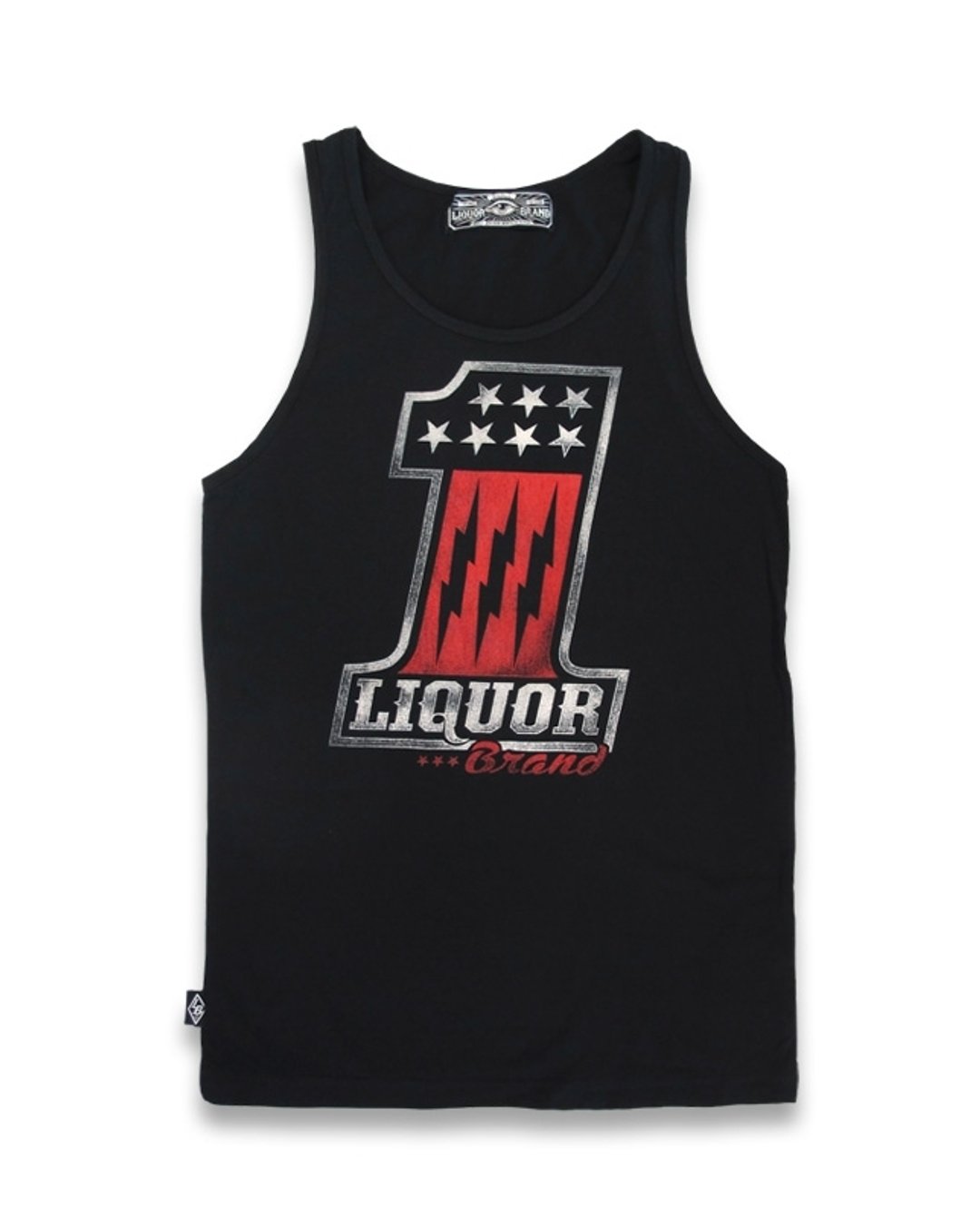 LIQUOR BRAND - ONE 背心 - 男装背心 - 棉 黑色