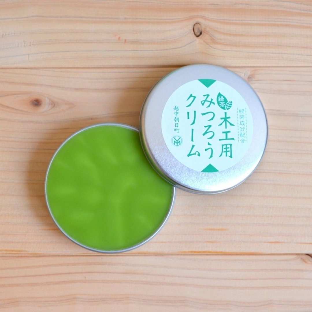 微森林．日本原装进口天然蜜蜡霜 木制品 木工用 绿茶 40g 木器保养 木头保养 - 洗手用品 - 植物．花 绿色