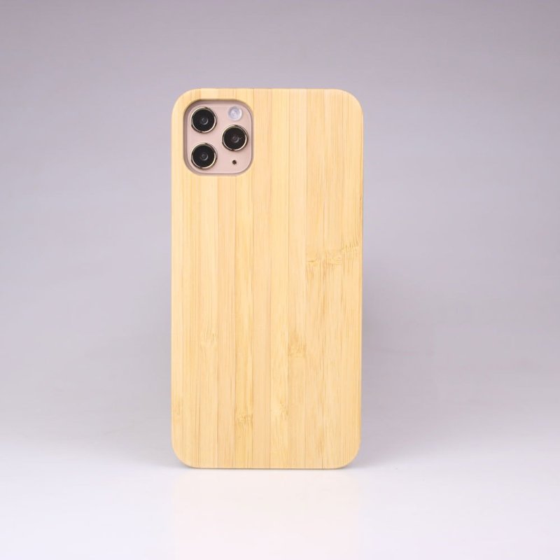 竹子手机殻手机套保护套iPhone 14 13 12 11 mini Pro Max X XR X - 手机壳/手机套 - 竹 咖啡色