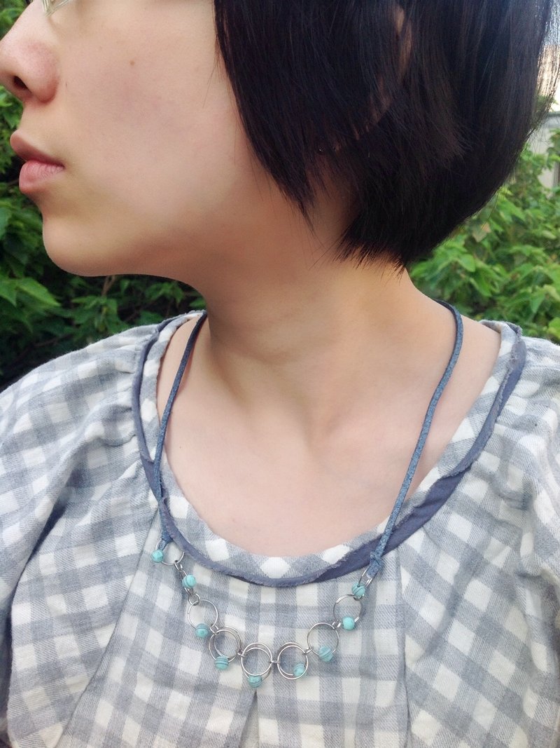 项链∞挥洒果冻绿【限量】 - 项链 - 其他金属 蓝色