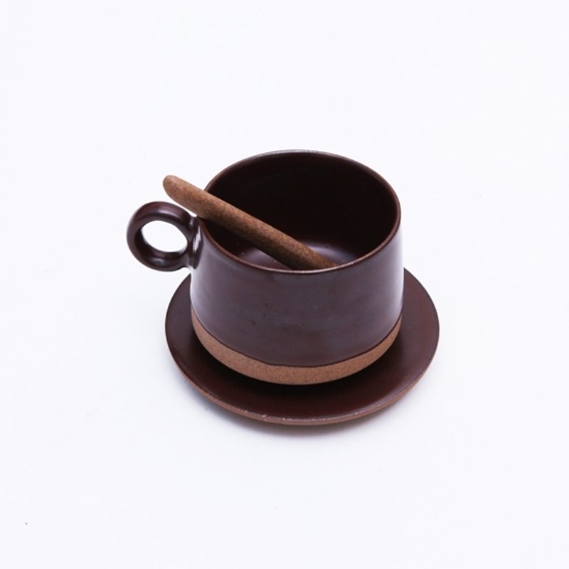 创意手工巧克力色浓缩咖啡杯组 可爱简约现代设计 景德镇制 - 咖啡杯/马克杯 - 其他材质 