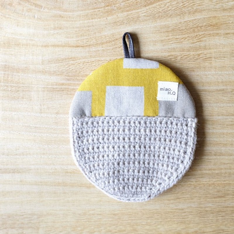 秋天的橡实杯垫。彩色方块 - 杯垫 - 其他材质 多色