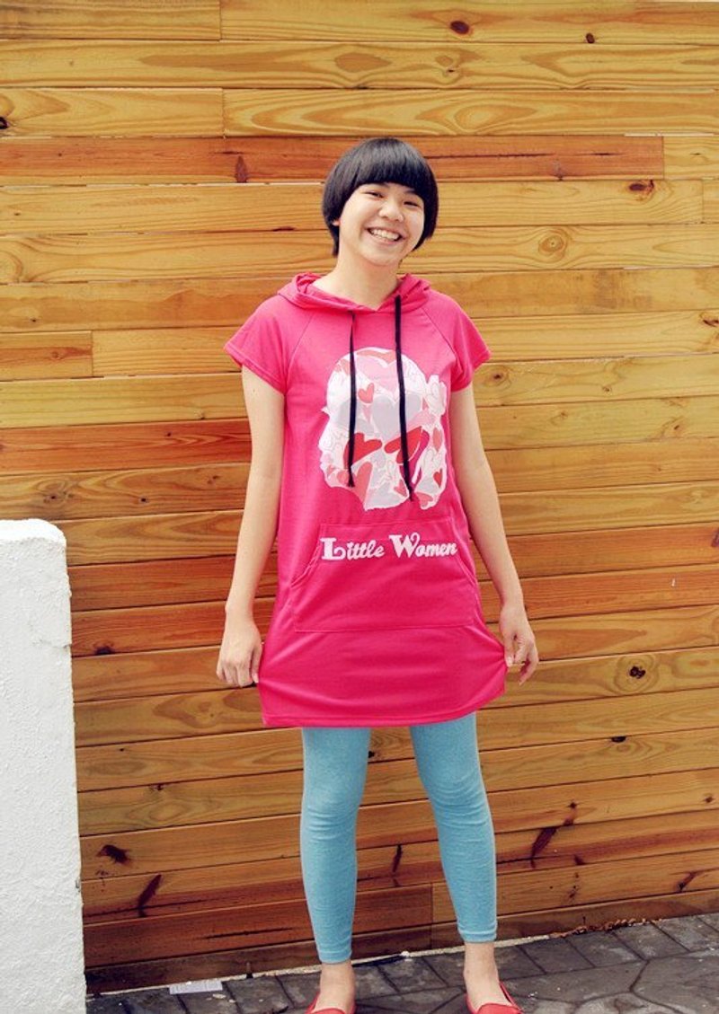 菓森林原创Little Women 桃红长版T恤 洋装  L号 - 洋装/连衣裙 - 其他材质 粉红色