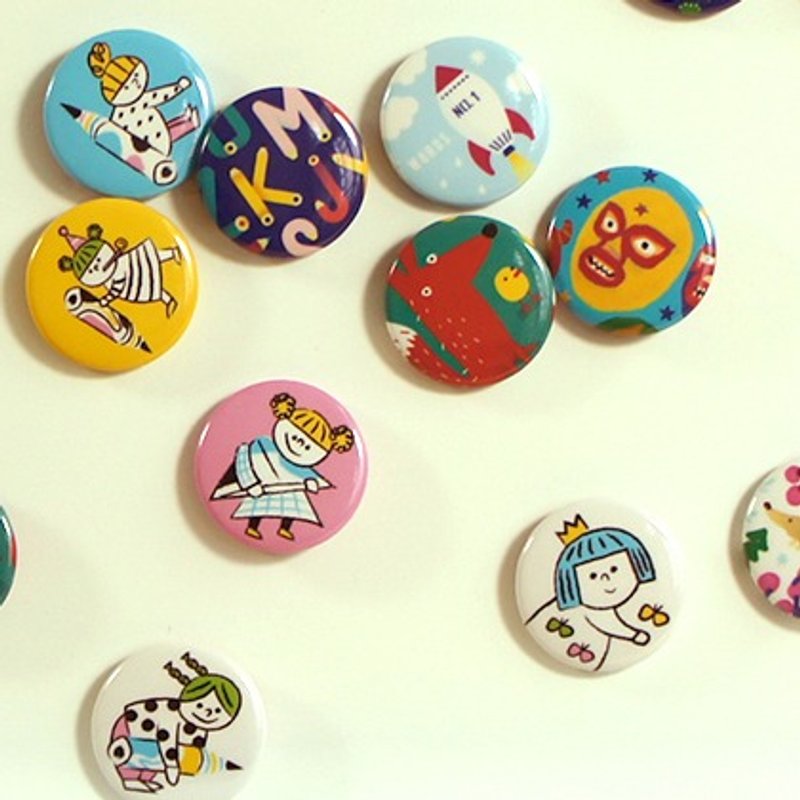 mumu小徽章 - 胸针 - 塑料 多色