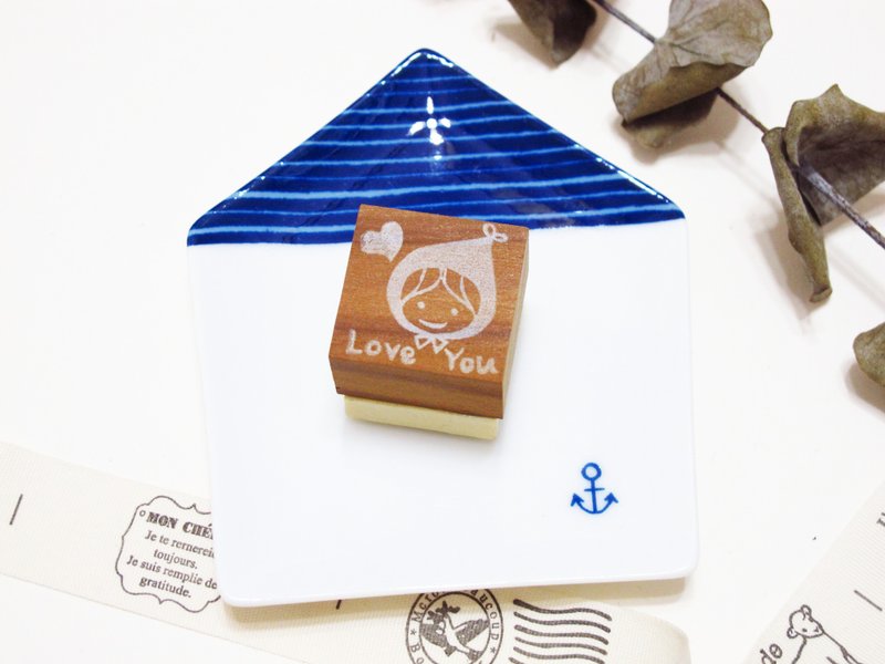 【现货商品】手工橡皮章-淘气小红帽（F） - 印章/印台 - 其他材质 