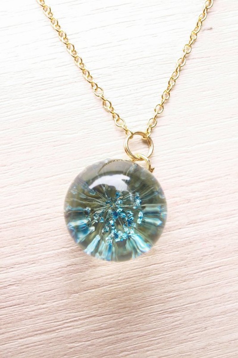 枯木&CryWood  蓝蓝海草项炼 - 项链 - 玻璃 蓝色