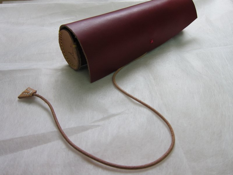 原型笔袋*酒红 - 铅笔盒/笔袋 - 真皮 