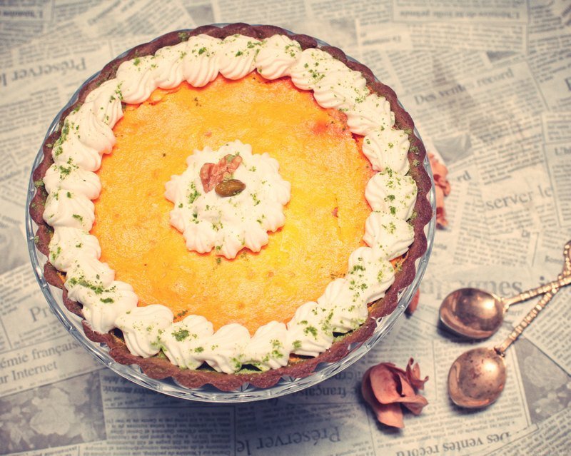 抹茶南瓜奶酪澎派 - 蛋糕/甜点 - 新鲜食材 绿色