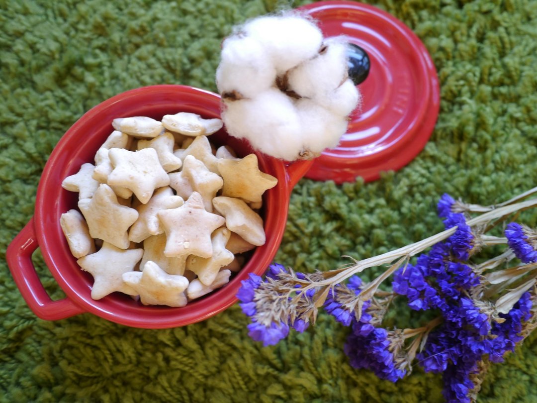 三毛烘培坊 天然宠物饼干-蜂蜜燕麦星星饼 100克 - 零食/点心 - 新鲜食材 