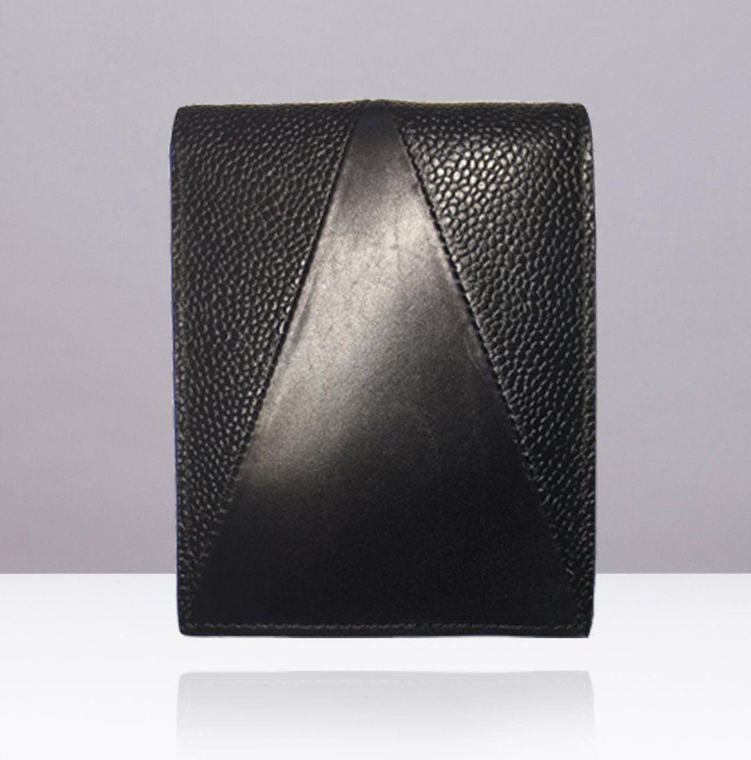 NEVER MIND-Short Wallet 个性短皮夹-牛皮-DECO-经典黑-情人节 - 皮夹/钱包 - 真皮 黑色