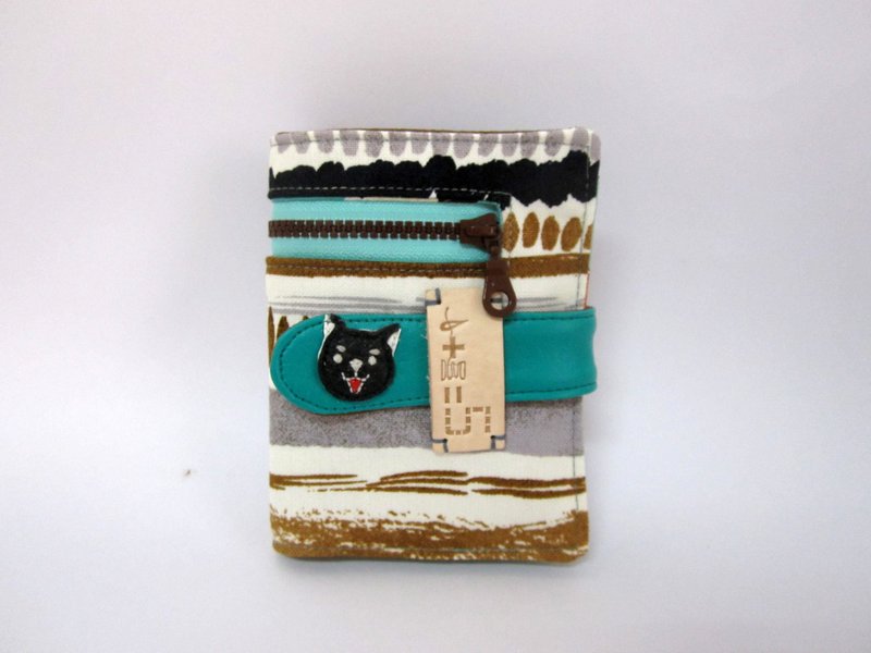 *1+1=5/柴犬小黑布短夹* - 皮夹/钱包 - 其他材质 灰色