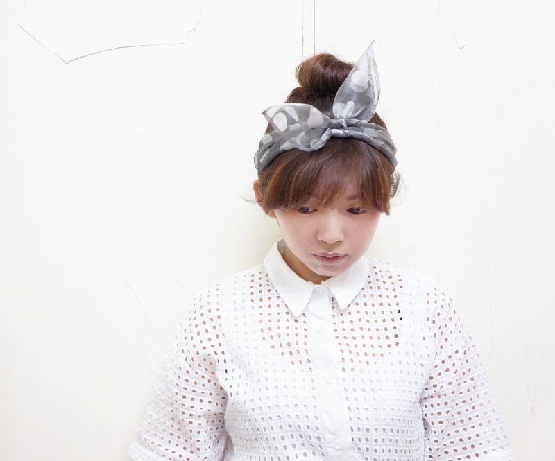 多用途方巾 | 沙地圈圈 - 发饰 - 其他材质 灰色