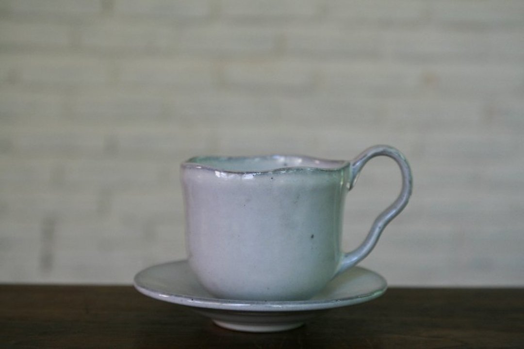 Yarnnakarn手工瓷器系列/茶杯组 - 茶具/茶杯 - 其他材质 白色