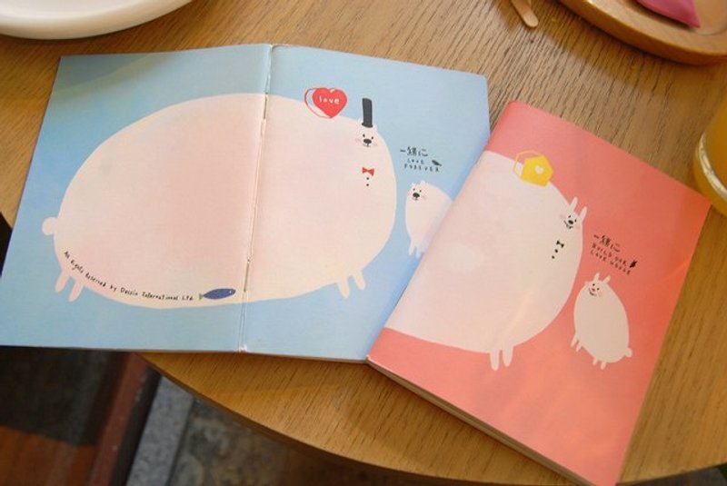 简讯记事本v.2-北极熊 - 笔记本/手帐 - 纸 粉红色