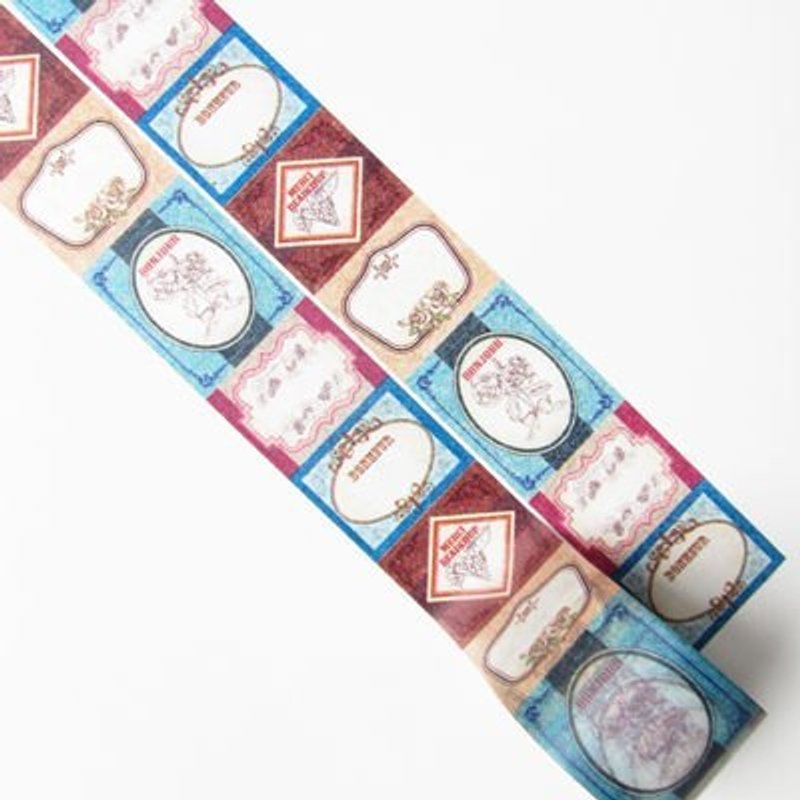 Aimez le style 宽版 和纸胶带 (01351 复古标签) - 纸胶带 - 纸 多色