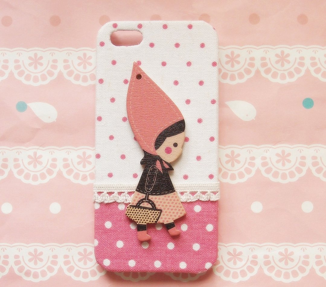 布艺 可爱粉色波点小粉帽手机壳 保护壳  LG G2 Optimus G Pro 2 Nexus 6 4 5 Prada 3.0 - 手机壳/手机套 - 其他材质 粉红色