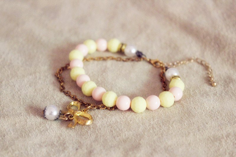 少女心 - 手链/手环 - 其他材质 黄色