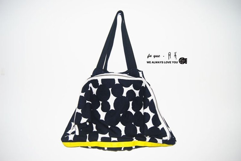 **白底大圆特殊设计两用肩背包<仅只一个喔>** - 侧背包/斜挎包 - 其他材质 灰色