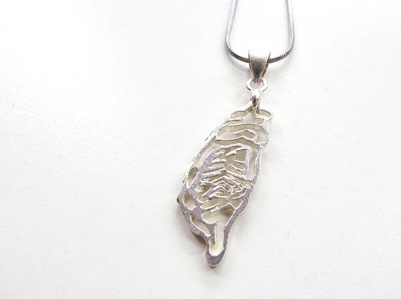 台湾象形 ( 微手作 ) - 项链 - 其他金属 灰色