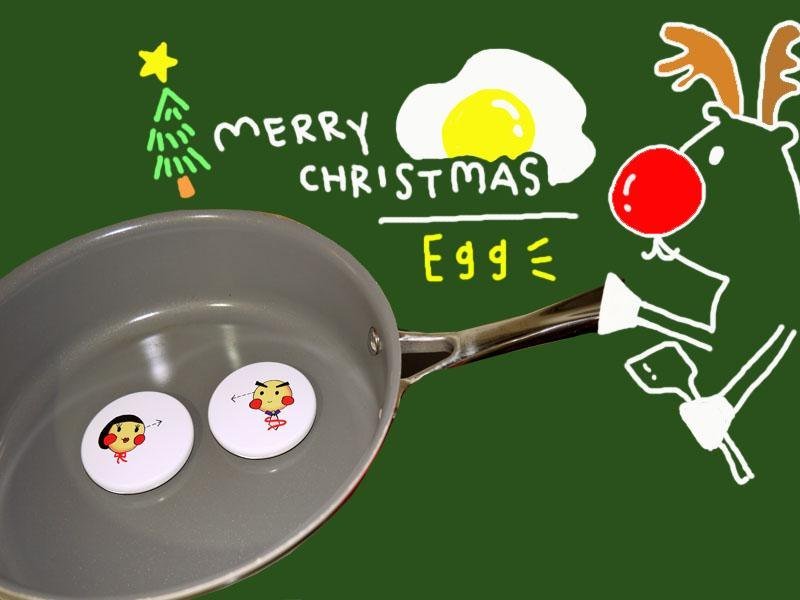 轻巧小圆镜* 荷包蛋看对眼 二入组 - 其他 - 塑料 白色