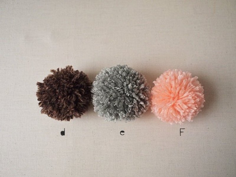 hairmo。没什么毛球别针(def款) - 胸针 - 其他材质 多色