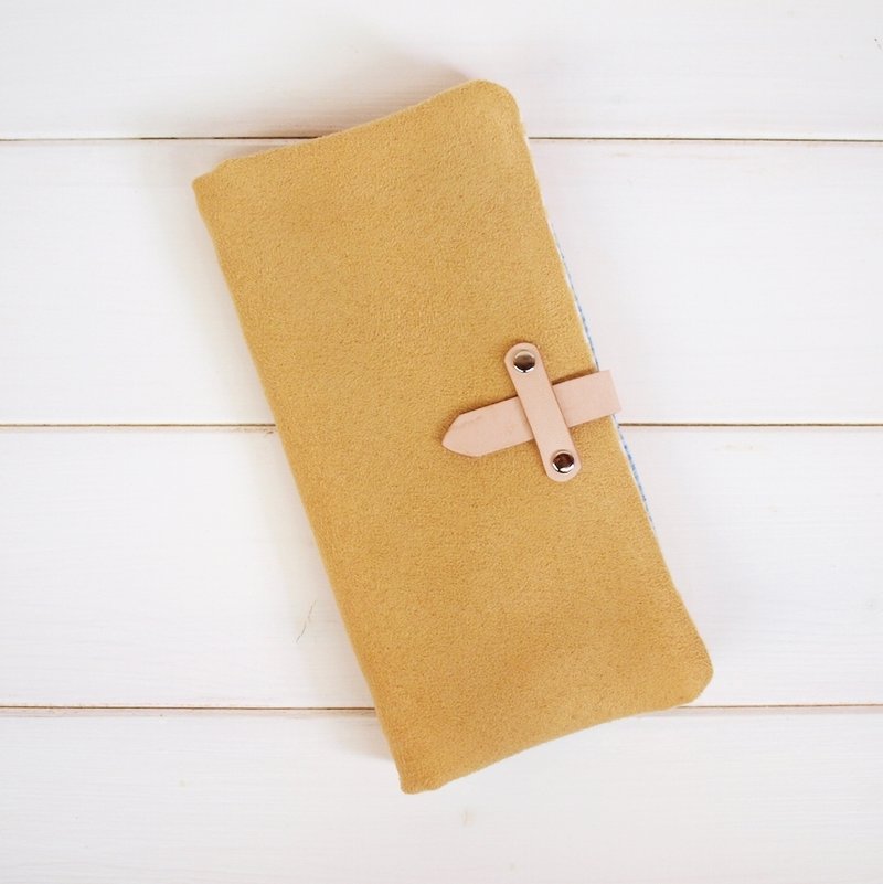 1pinfun 麂皮布 长夹 财布 布钱包 黄色 - 皮夹/钱包 - 其他材质 黄色