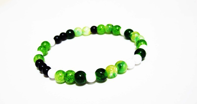 【Wahr】绿白色手环 - 手链/手环 - 其他材质 绿色