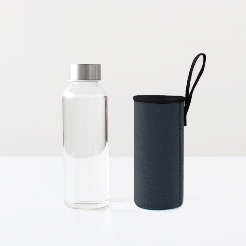 U-PICK原品生活 健康耐热玻璃水瓶350ml 密封带盖玻璃水壶旅行杯（3个以上含3个请到页面补运费人民币30元） - 茶具/茶杯 - 玻璃 