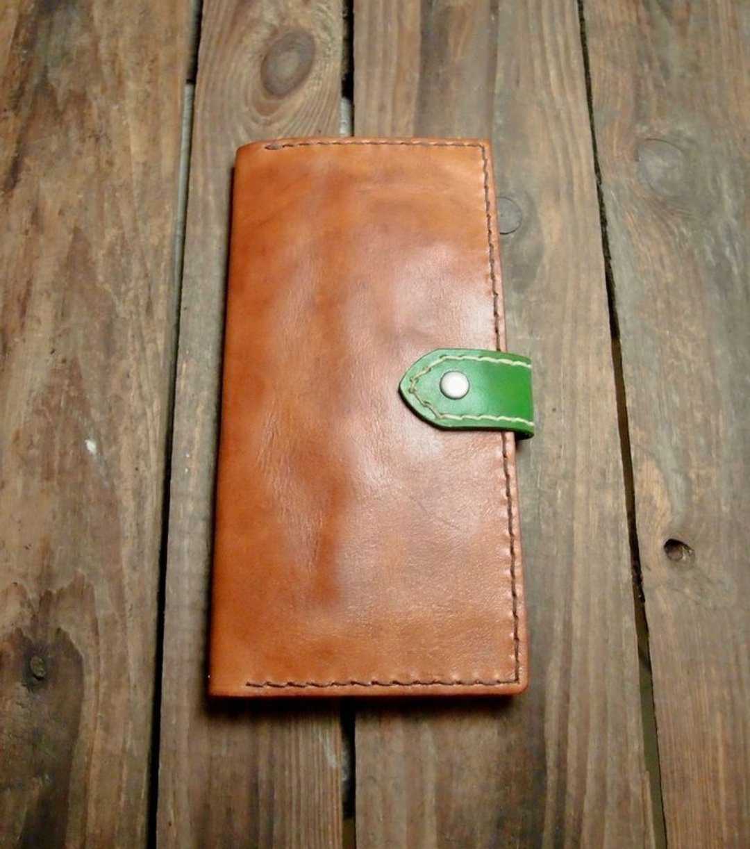 双面人长夹 皮夹 Wallet  1 - 皮件 - 真皮 咖啡色
