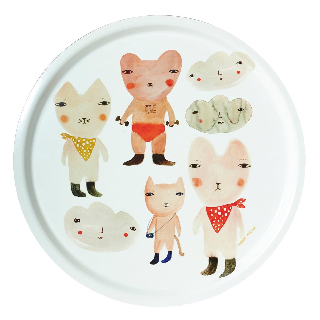 CARNIVAL BEARS 限量手绘餐盘 | Donna Wilson - 浅碟/小碟子 - 塑料 白色